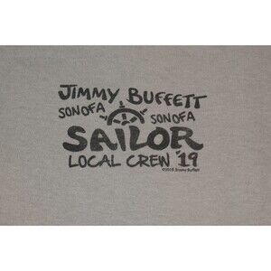 Jimmy Buffett Son Of A Sailor '19 Tour 2019 Local Crew Concert XL T-Shirt